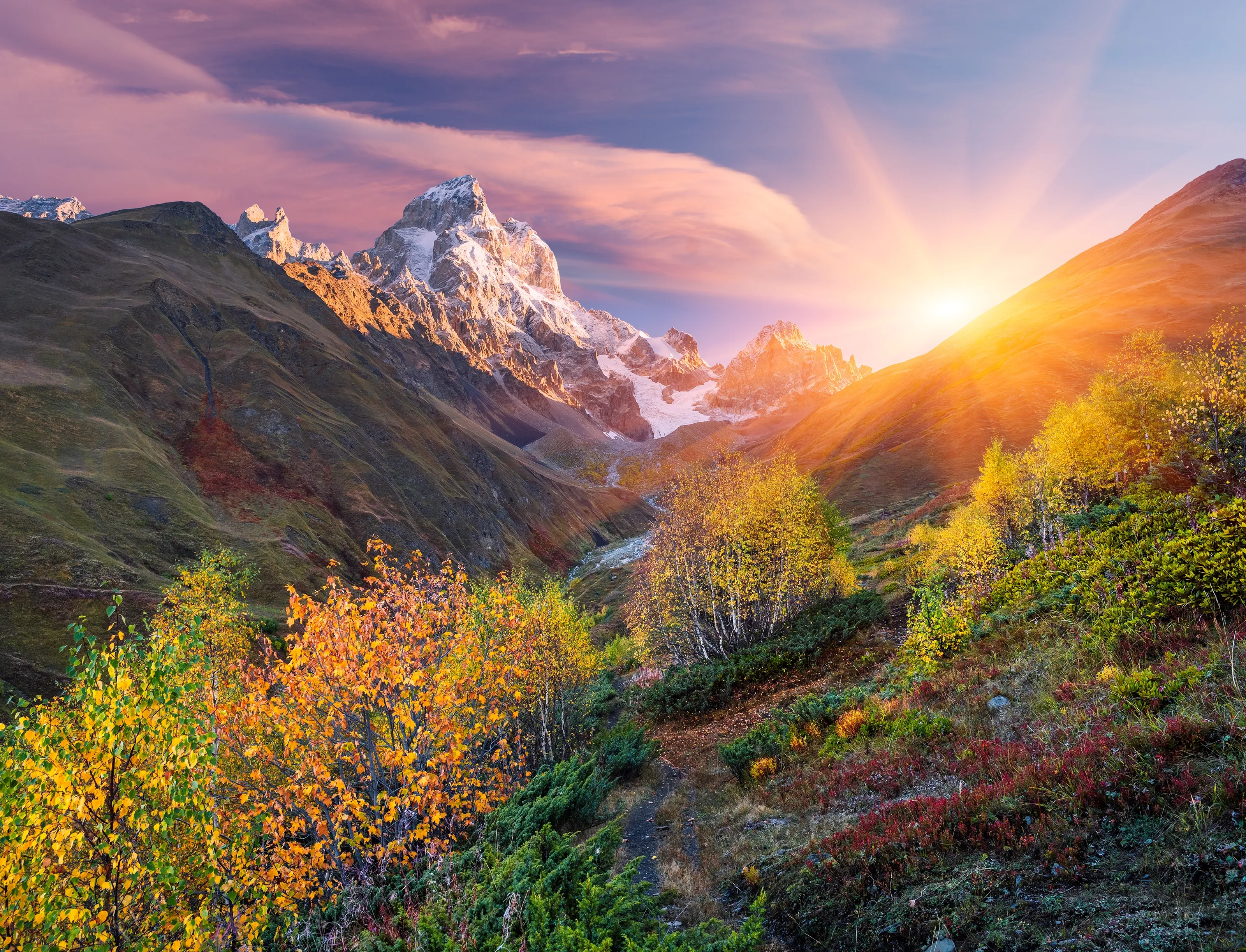 Georgian Autumn Landscape